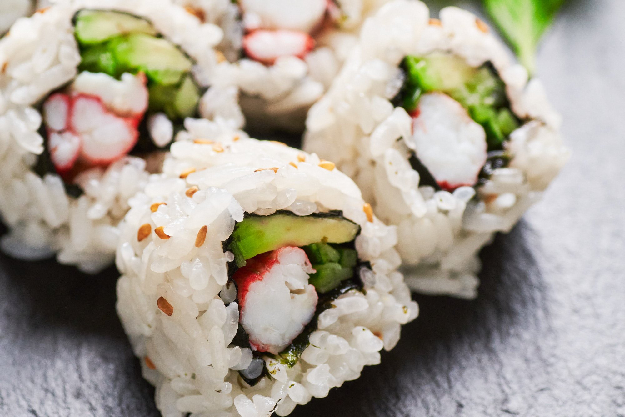 With creamy avocado and flavorful king crab, this California Roll recipe is easy and delicious!