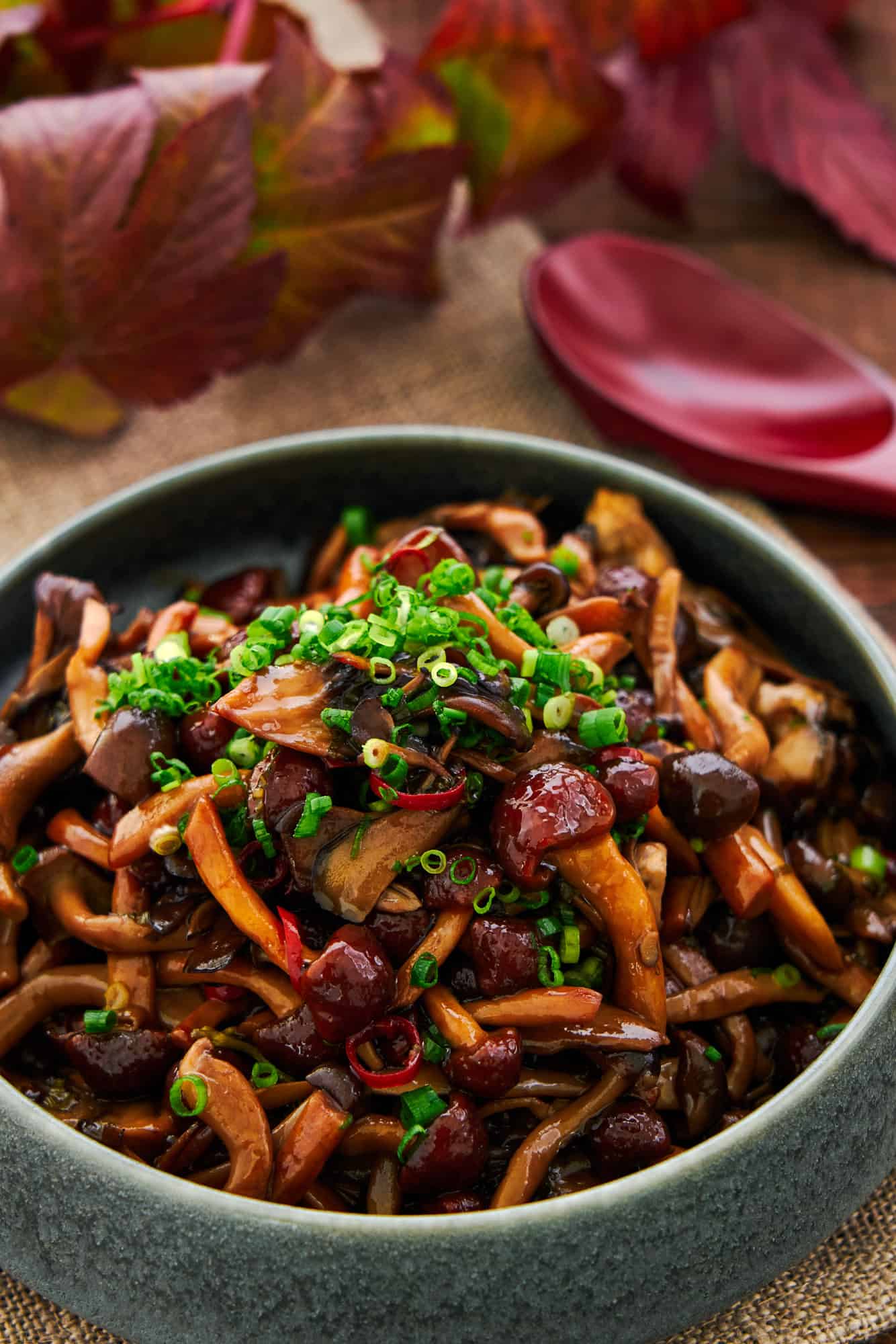 Easy make ahead marinated mushrooms marinated in a tangy sweet brine make for a delicious appetizer and condiment.