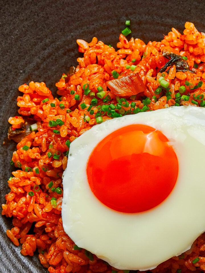 Spicy and loaded with flavor, Kimchi Fried Rice is an easy meal that comes together from just a handful of ingredients.